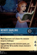 Wendy Darling - Authority on Peter Pan Cold Foil Into the Inklands 158/204 NM