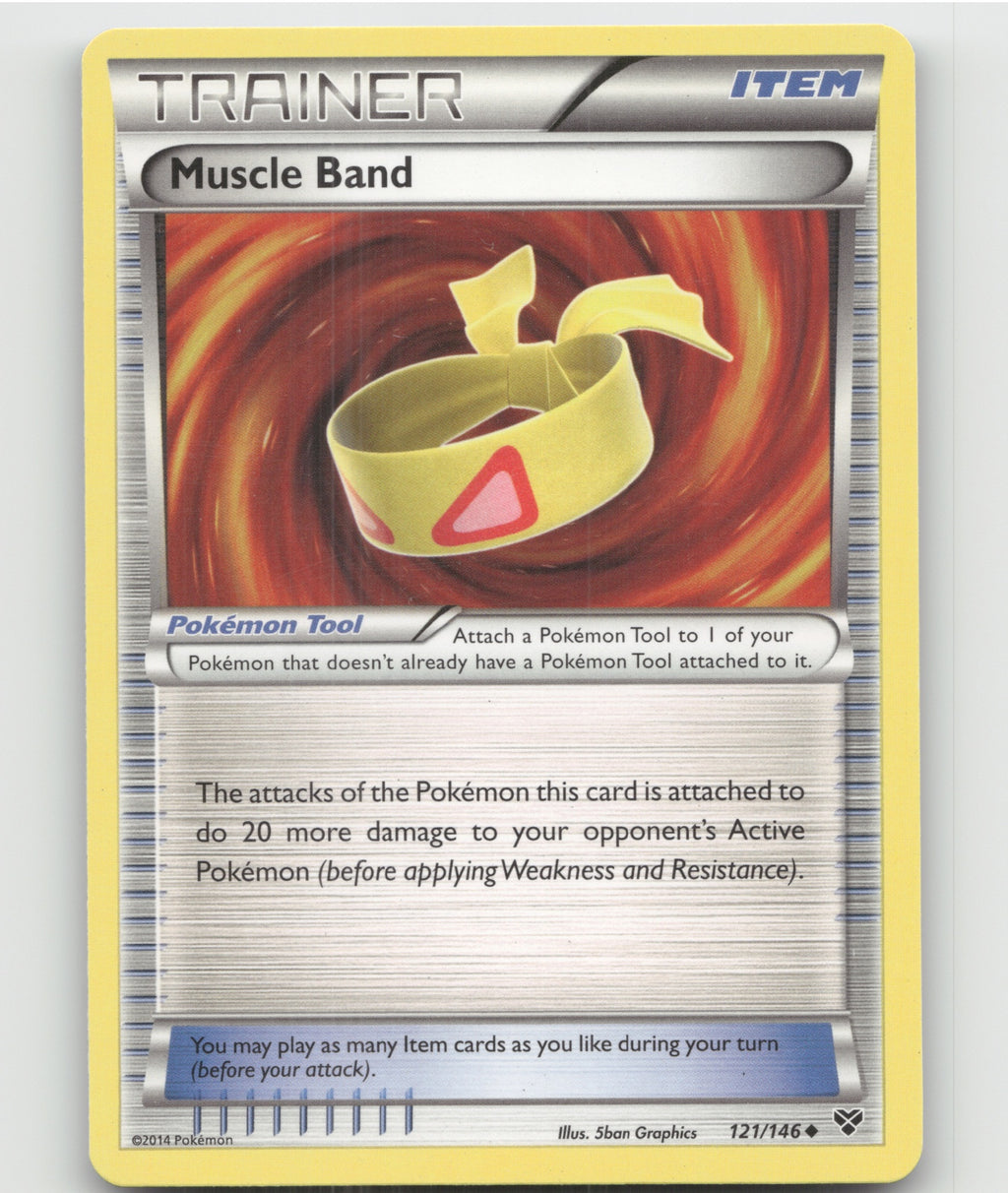Muscle Band Uncommon XY Base Set 121/146 LP