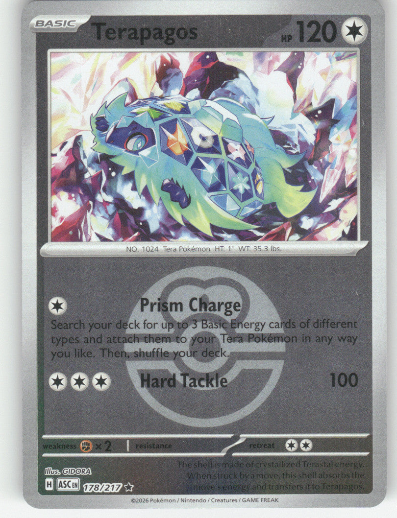 Terapagos (Love Ball) Reverse Holo Rare ME: Ascended Heroes 178/217 NM
