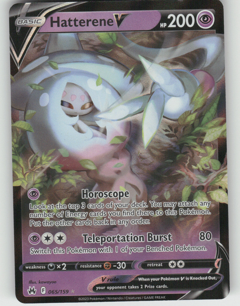 Hatterene V Holo Ultra Rare SWSH: Crown Zenith 065/159 NM