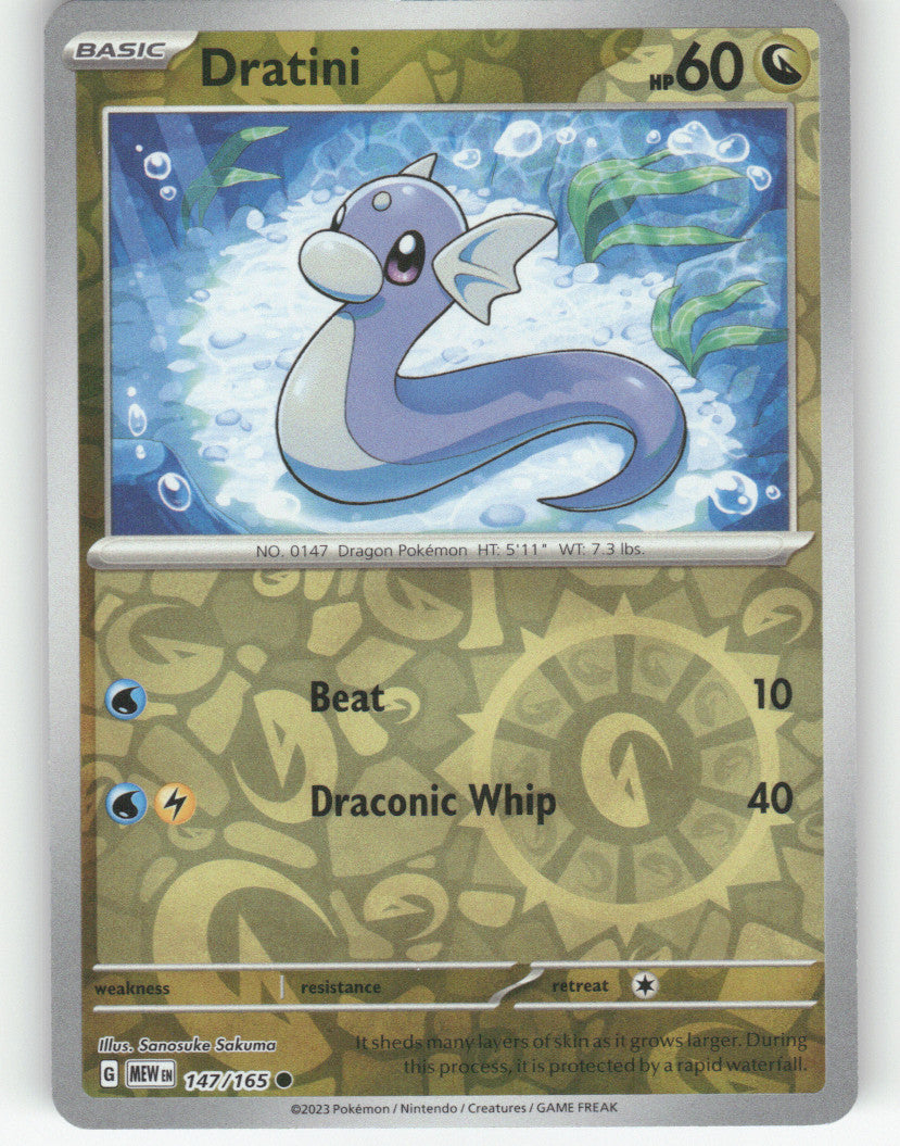 Dratini Reverse Holo Common SV: Scarlet & Violet 151 147/165 NM