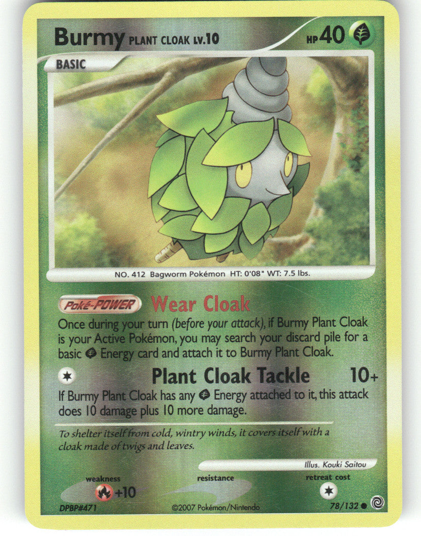 Burmy Plant Cloak Reverse Holo Common Secret Wonders 78/132 NM