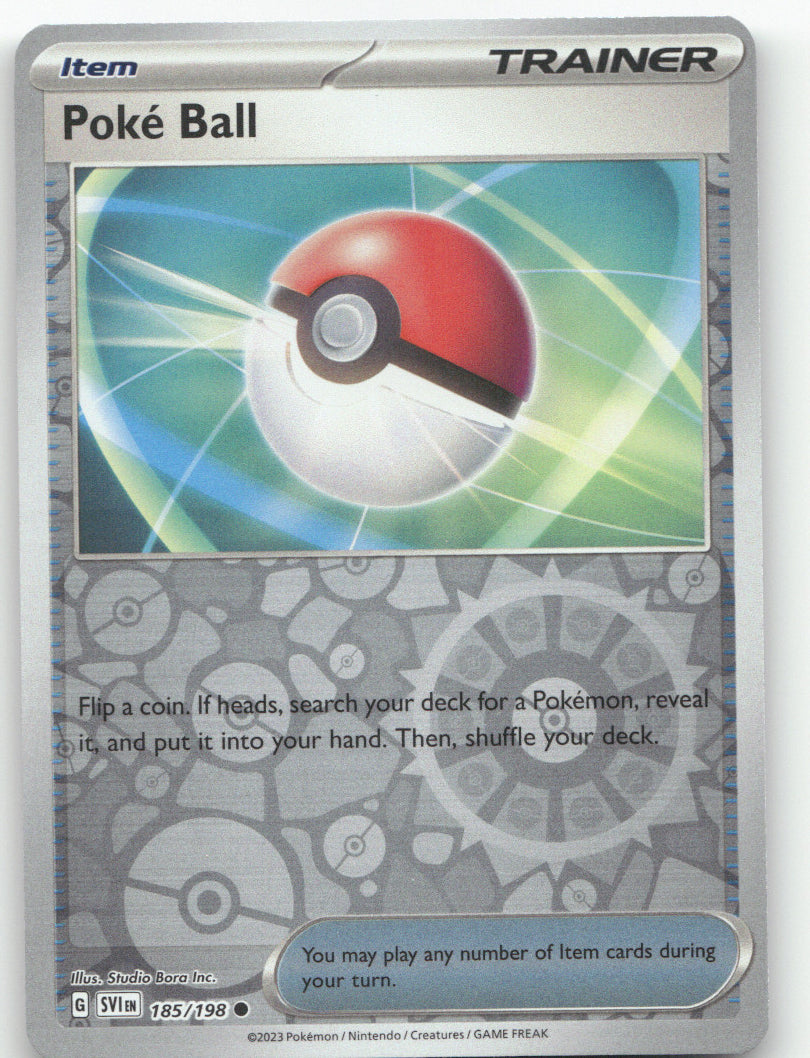Poke Ball Reverse Holo Common SV01: Scarlet & Violet Base Set 185/198 NM