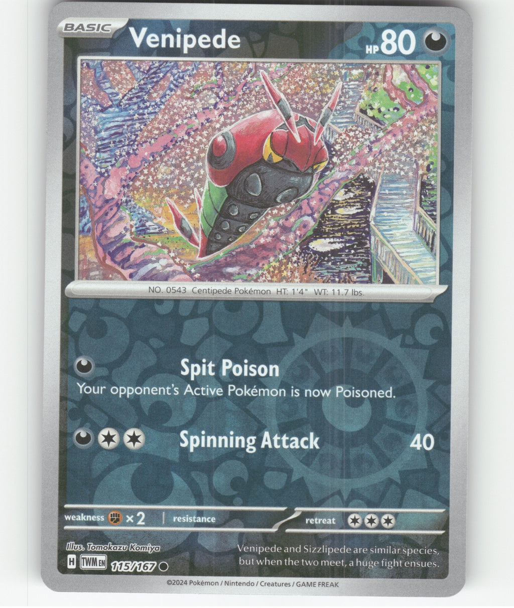 Venipede Common SV06: Twilight Masquerade 115/167 NM