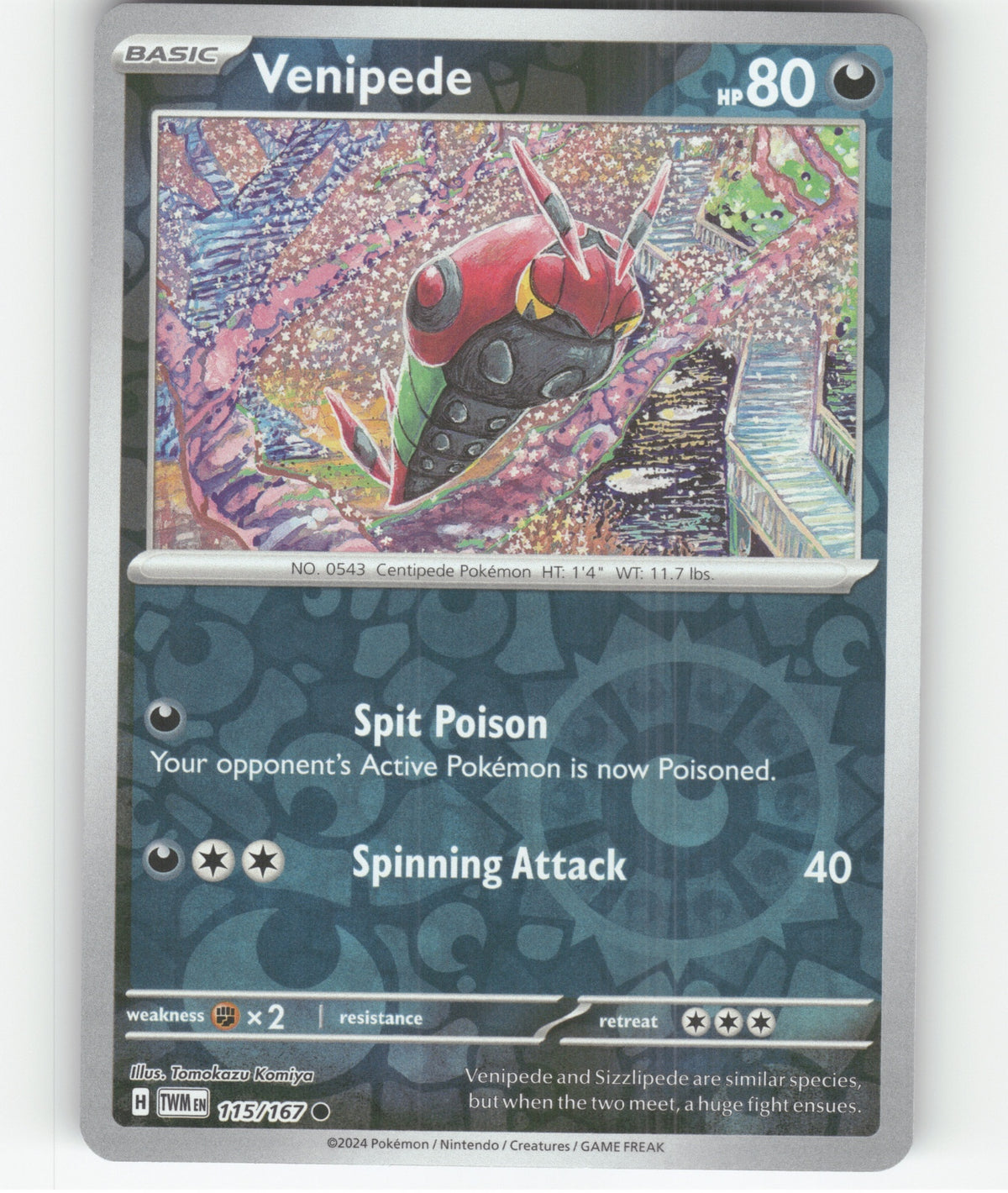 Venipede Common SV06: Twilight Masquerade 115/167 NM