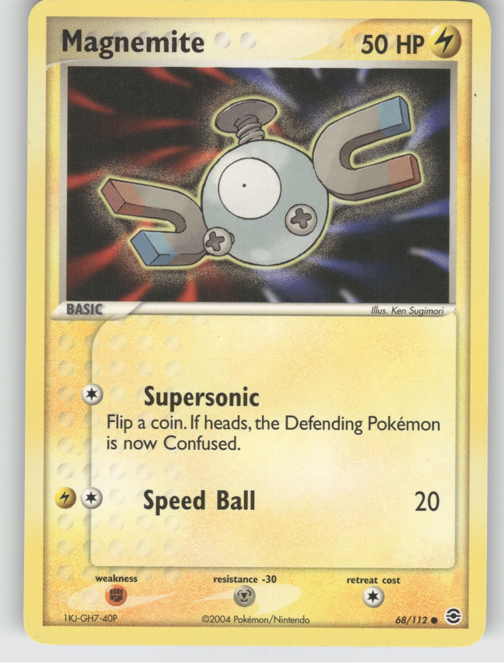 Magnemite Common EX FireRed & LeafGreen 68/112 NM