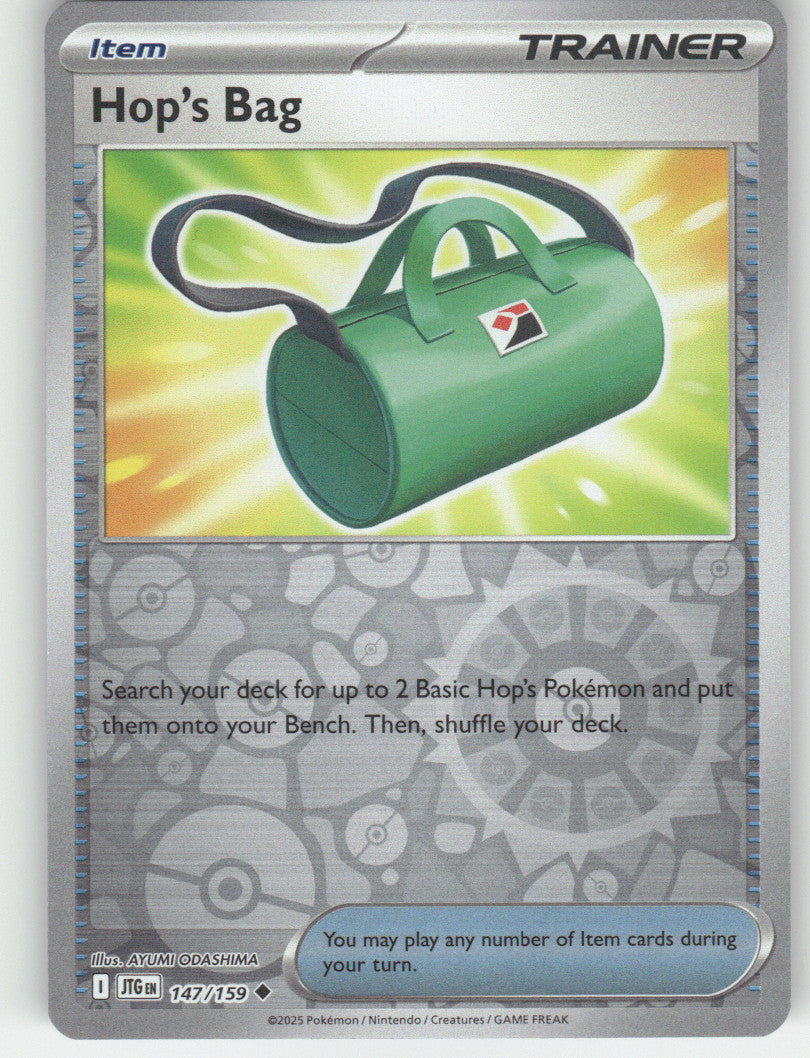 Hop's Bag Reverse Holo Uncommon SV09: Journey Together 147/159 NM