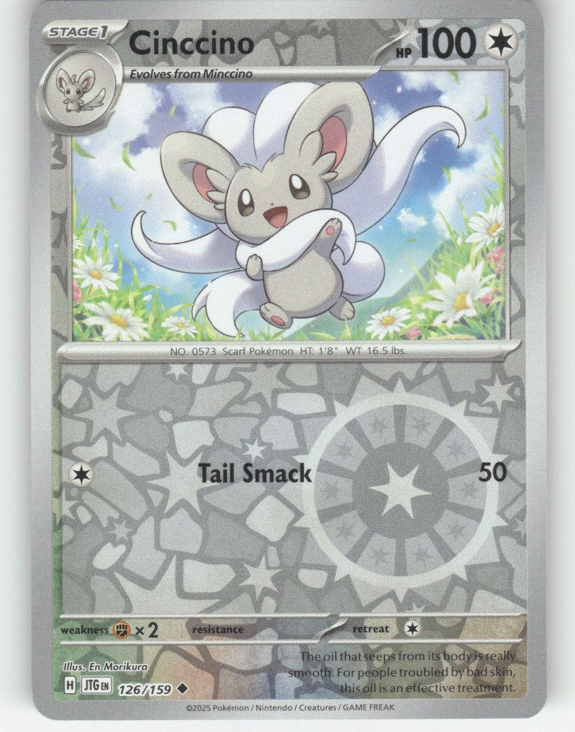 Cinccino Reverse Holo Uncommon SV09: Journey Together 126/159 NM