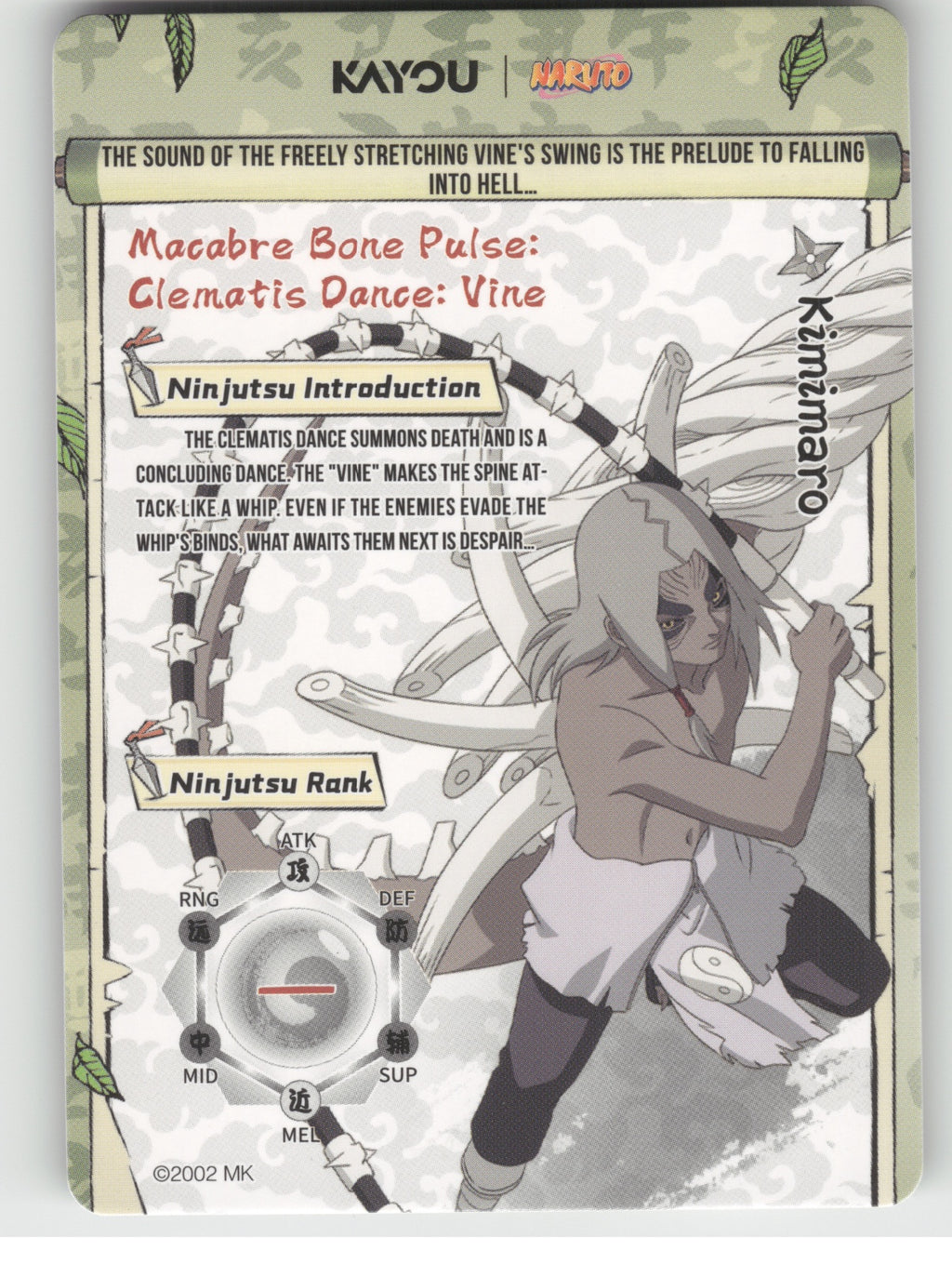 Kimimaro Base SSR Earth Scroll Series 2 020L3 NM back