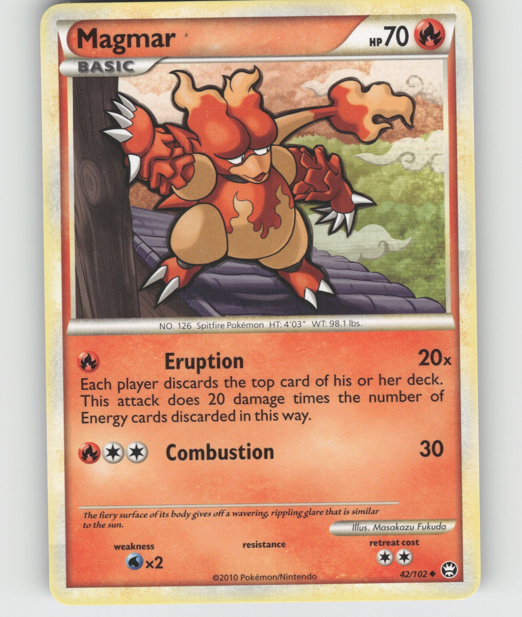 Magmar Uncommon Triumphant 42/102 NM