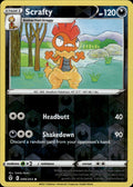 Scrafty Reverse Holo Uncommon SWSH07: Evolving Skies 099/203 NM