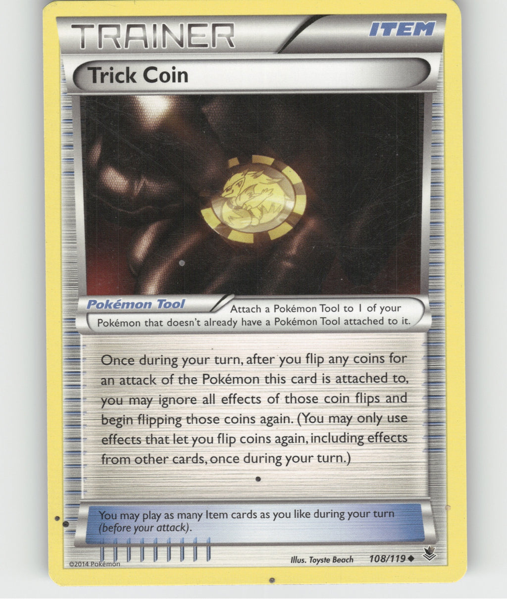 Trick Coin Uncommon XY - Phantom Forces 108/119 NM