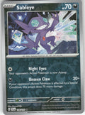 Sableye Reverse Holo Rare SV02: Paldea Evolved 136/193 NM