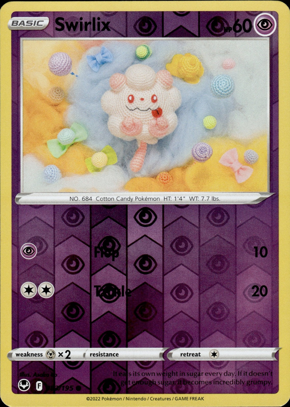 Swirlix Reverse Holo Common SWSH12: Silver Tempest 083/195 NM
