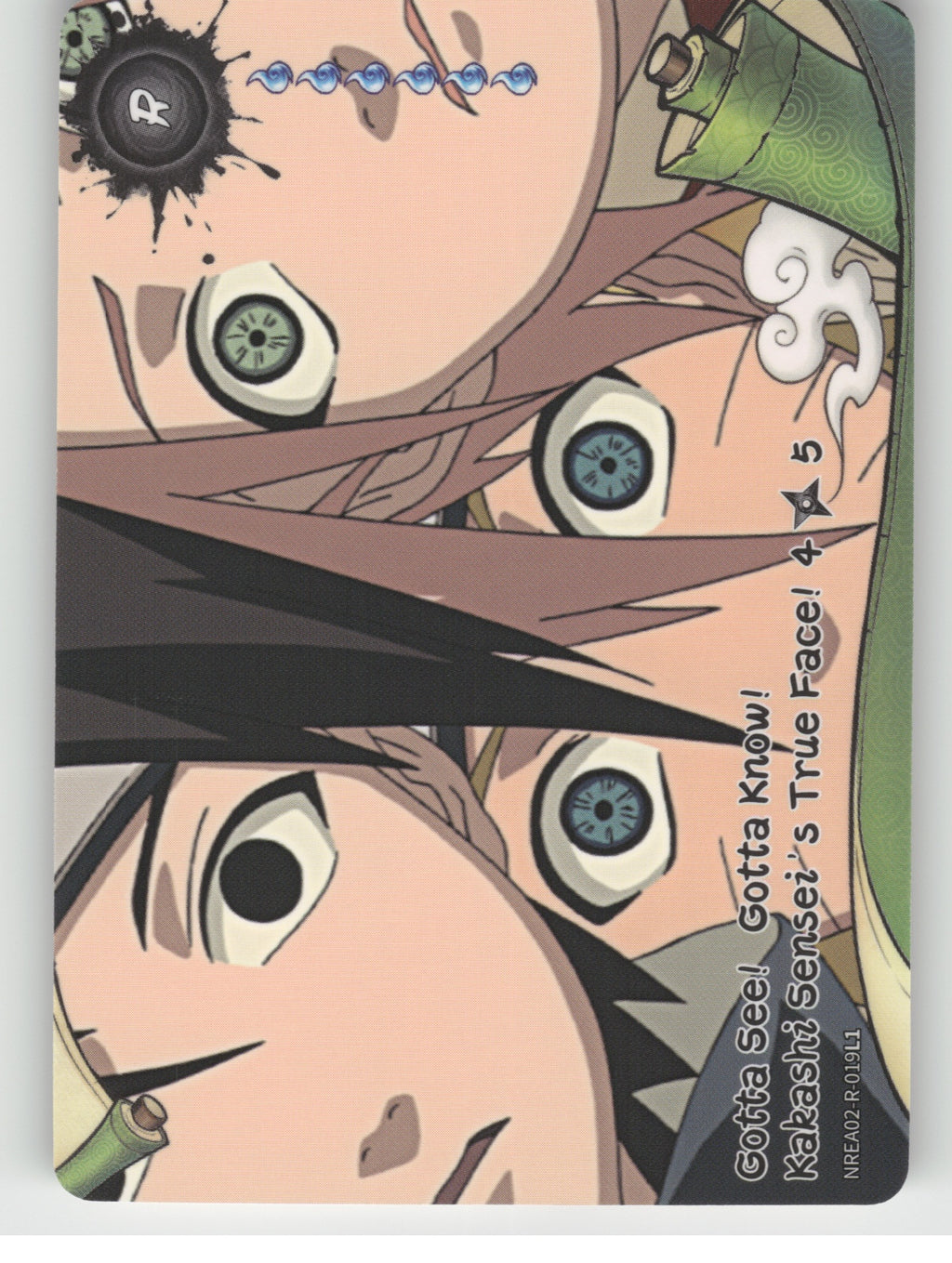 Gotta See! Gotta Know! Kakashi Sensei’s True Face!\n4/5 Base R Earth Scroll Seri