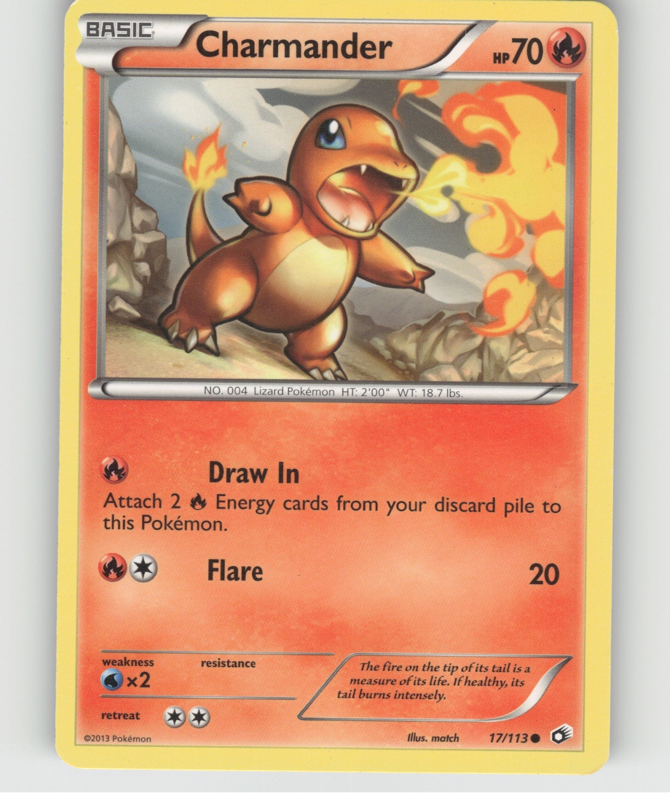 Charmander Common Legendary Treasures 17/113 NM