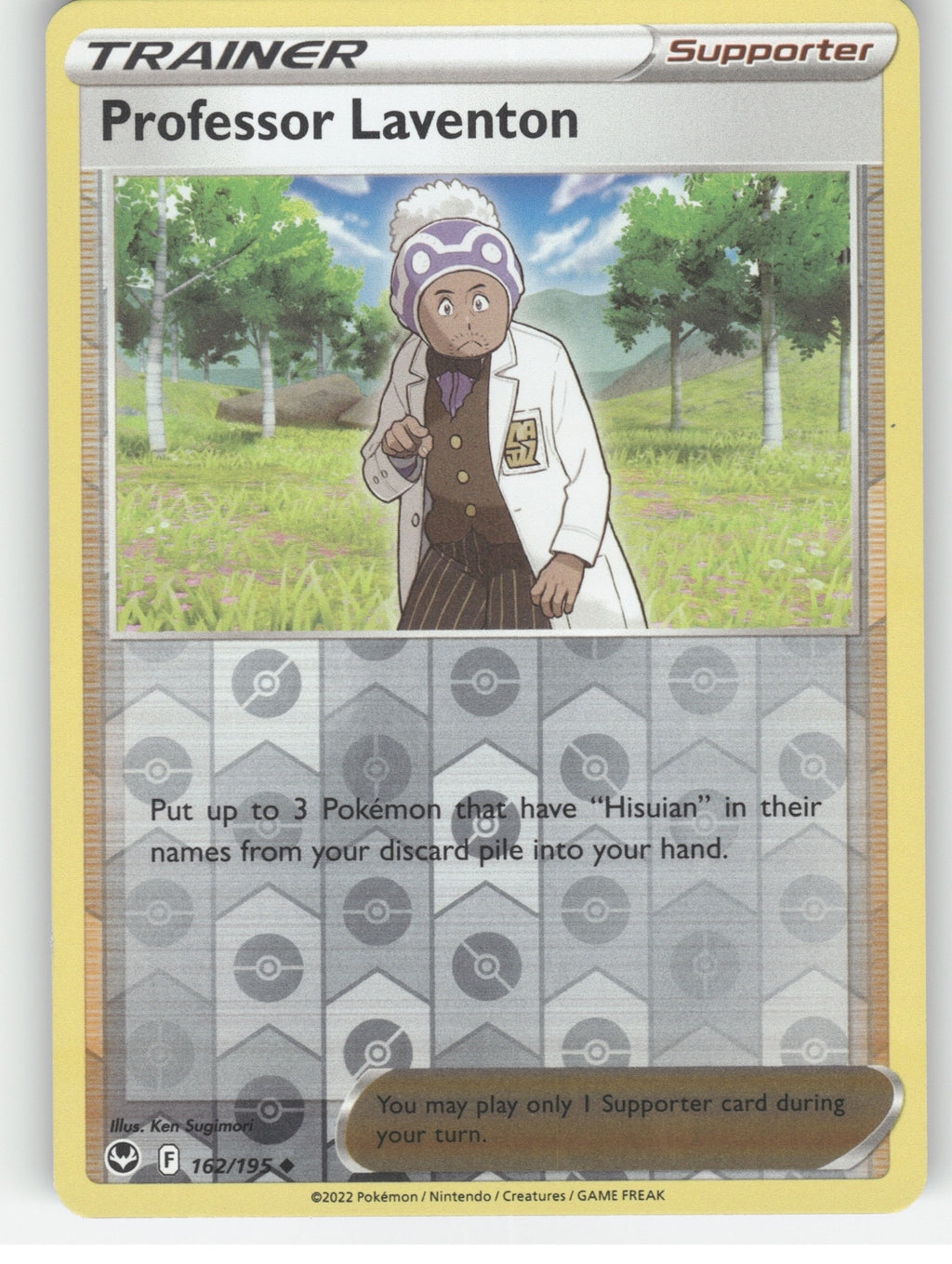 Professor Laventon Reverse Holo Uncommon SWSH12: Silver Tempest 162/195 NM