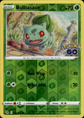 Bulbasaur Reverse Holo Common Pokemon GO 001/078 NM