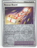 Rescue Board Reverse Holo Uncommon SV: Prismatic Evolutions 126/131 NM