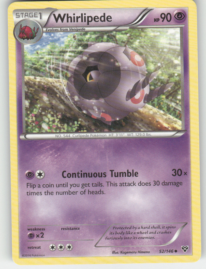 Whirlipede Uncommon XY Base Set 52/146 NM