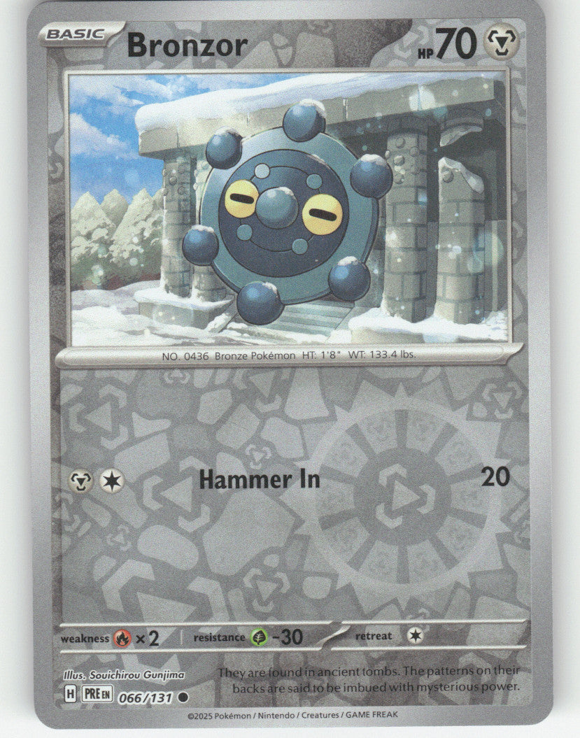 Bronzor Reverse Holo Common SV: Prismatic Evolutions 066/131 NM
