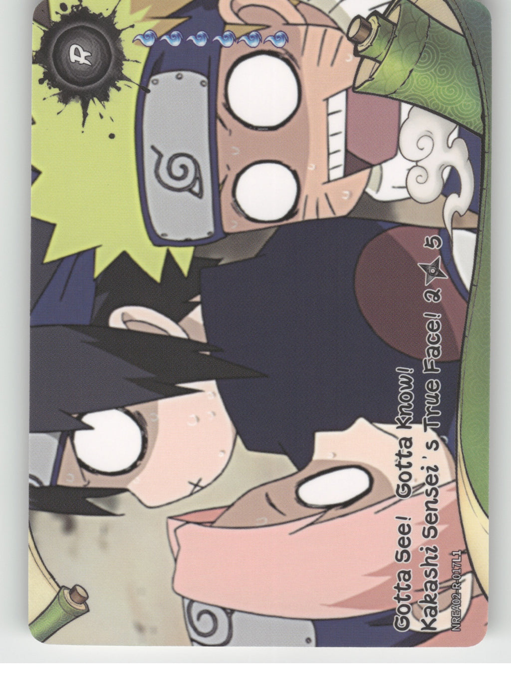 Gotta See! Gotta Know! Kakashi Sensei’s True Face!\n2/5 Base R Earth Scroll Seri