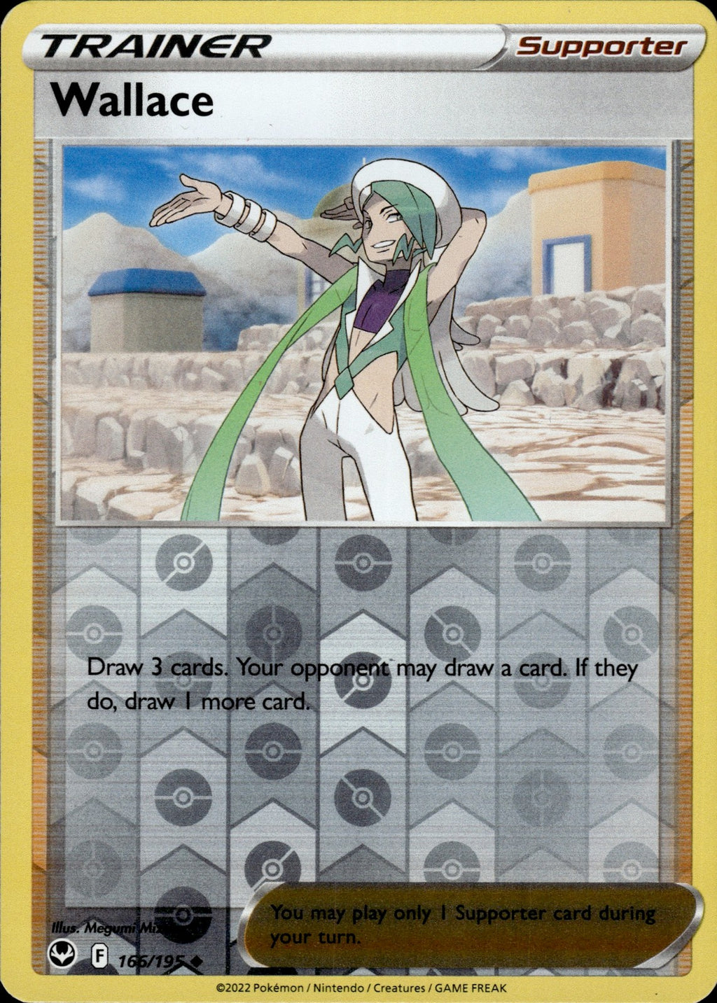 Wallace Reverse Holo Uncommon SWSH12: Silver Tempest 166/195 NM