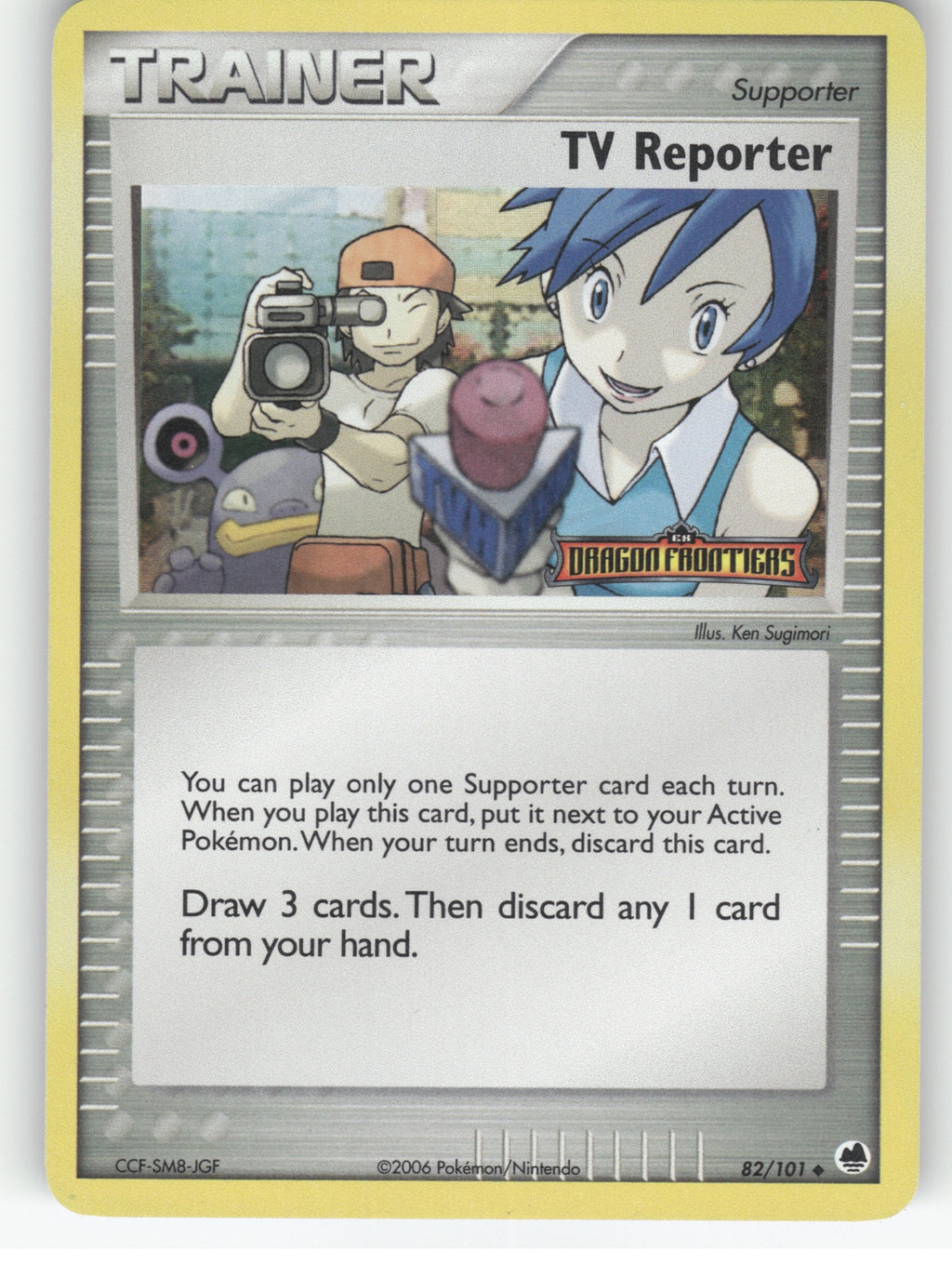 TV Reporter Reverse Holo Uncommon EX Dragon Frontiers 82/101 NM