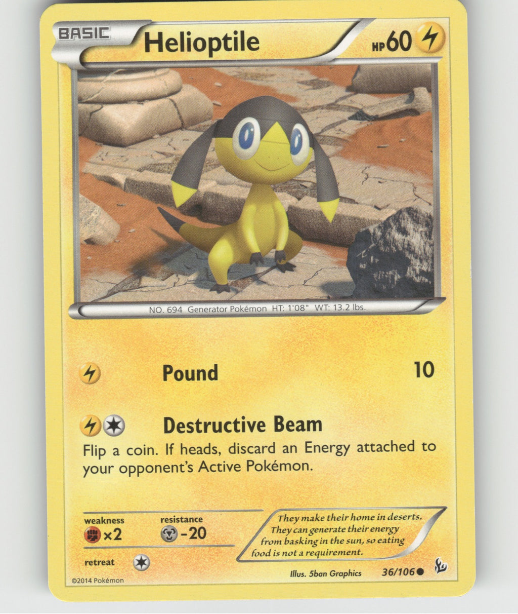 Helioptile Common XY - Flashfire 36/106 NM