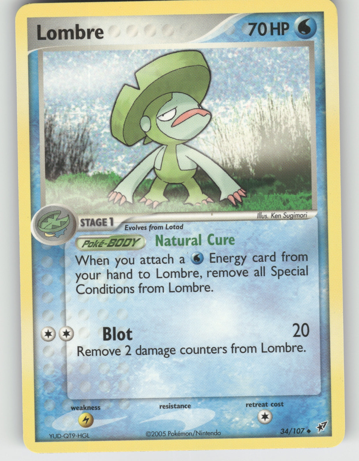 Lombre Uncommon EX Deoxys 34/107 NM