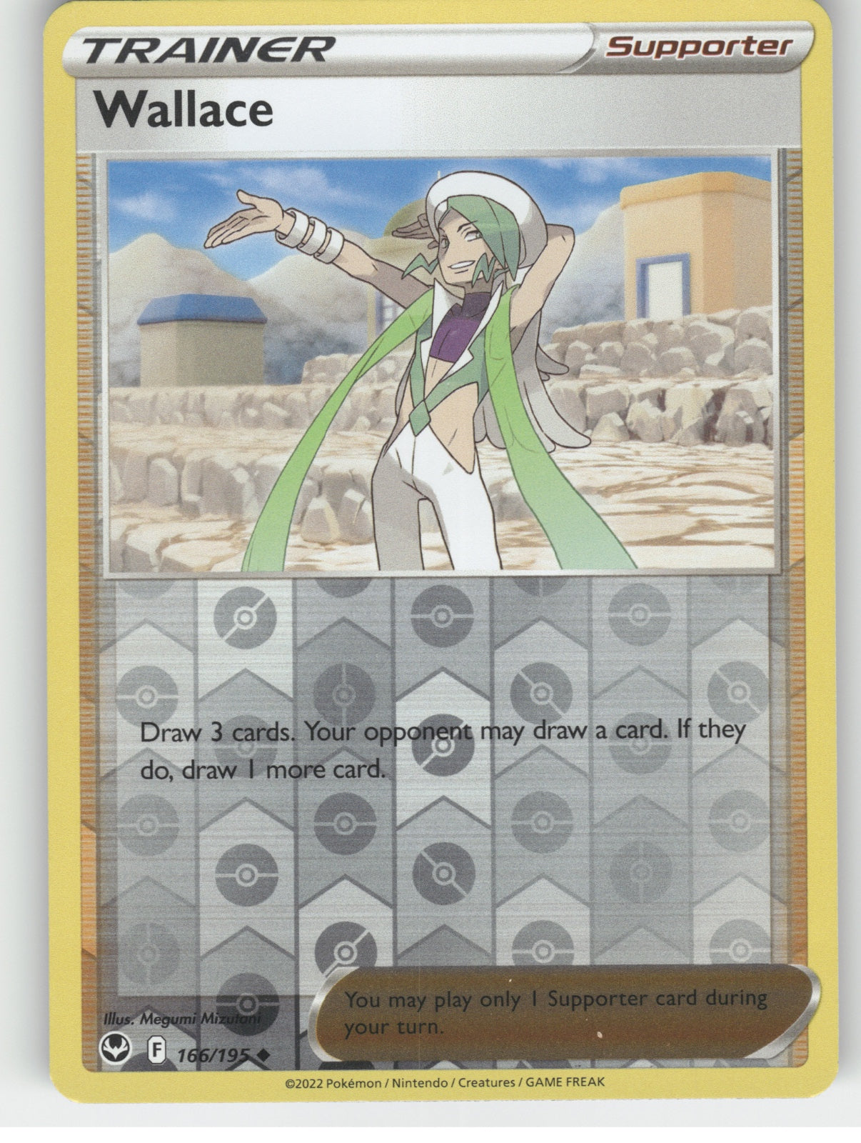 Wallace Reverse Holo Uncommon SWSH12: Silver Tempest 166/195 NM