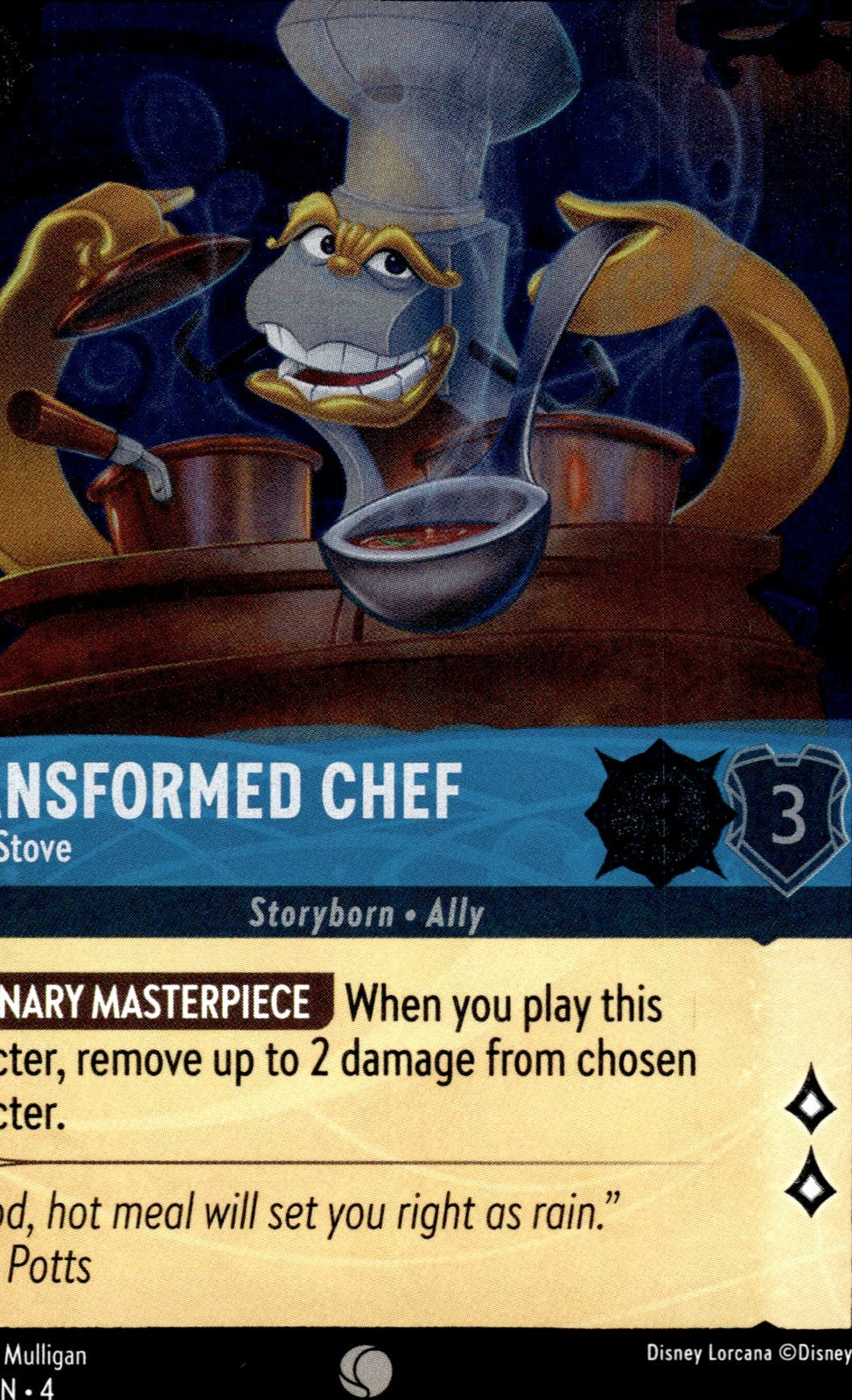Transformed Chef - Castle Stove Cold Foil Common Ursula's Return 157/204 NM