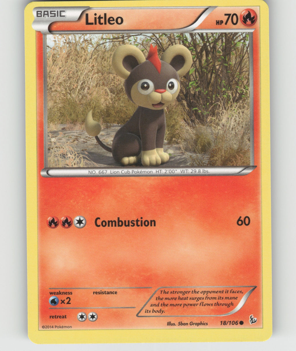Litleo (18) Common XY - Flashfire 18/106 NM