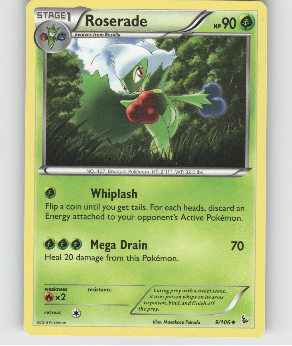 Roserade Uncommon XY - Flashfire 9/106 NM
