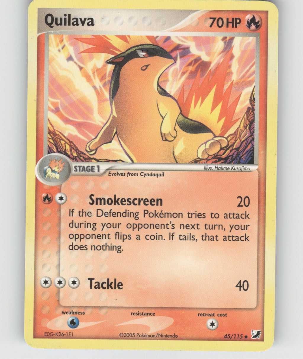 Quilava Uncommon EX Unseen Forces 45/115 NM