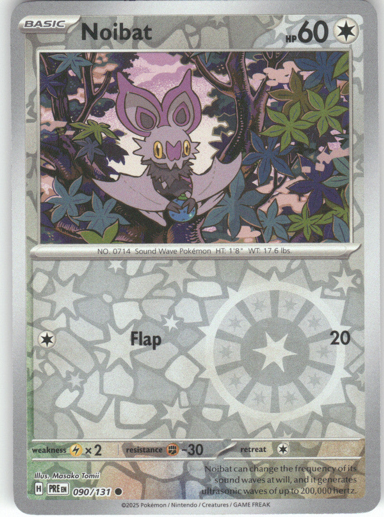 Noibat Reverse Holo Common SV: Prismatic Evolutions 090/131 NM