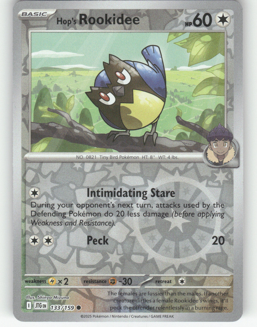 Hop's Rookidee Reverse Holo Common SV09: Journey Together 133/159 NM
