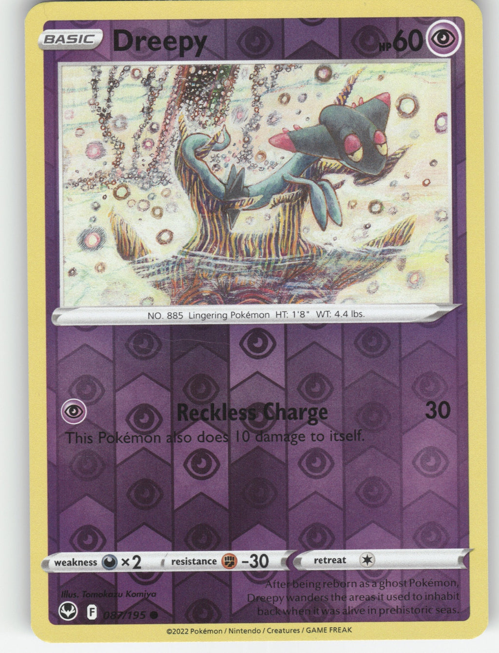 Dreepy Reverse Holo Common SWSH12: Silver Tempest 087/195 NM