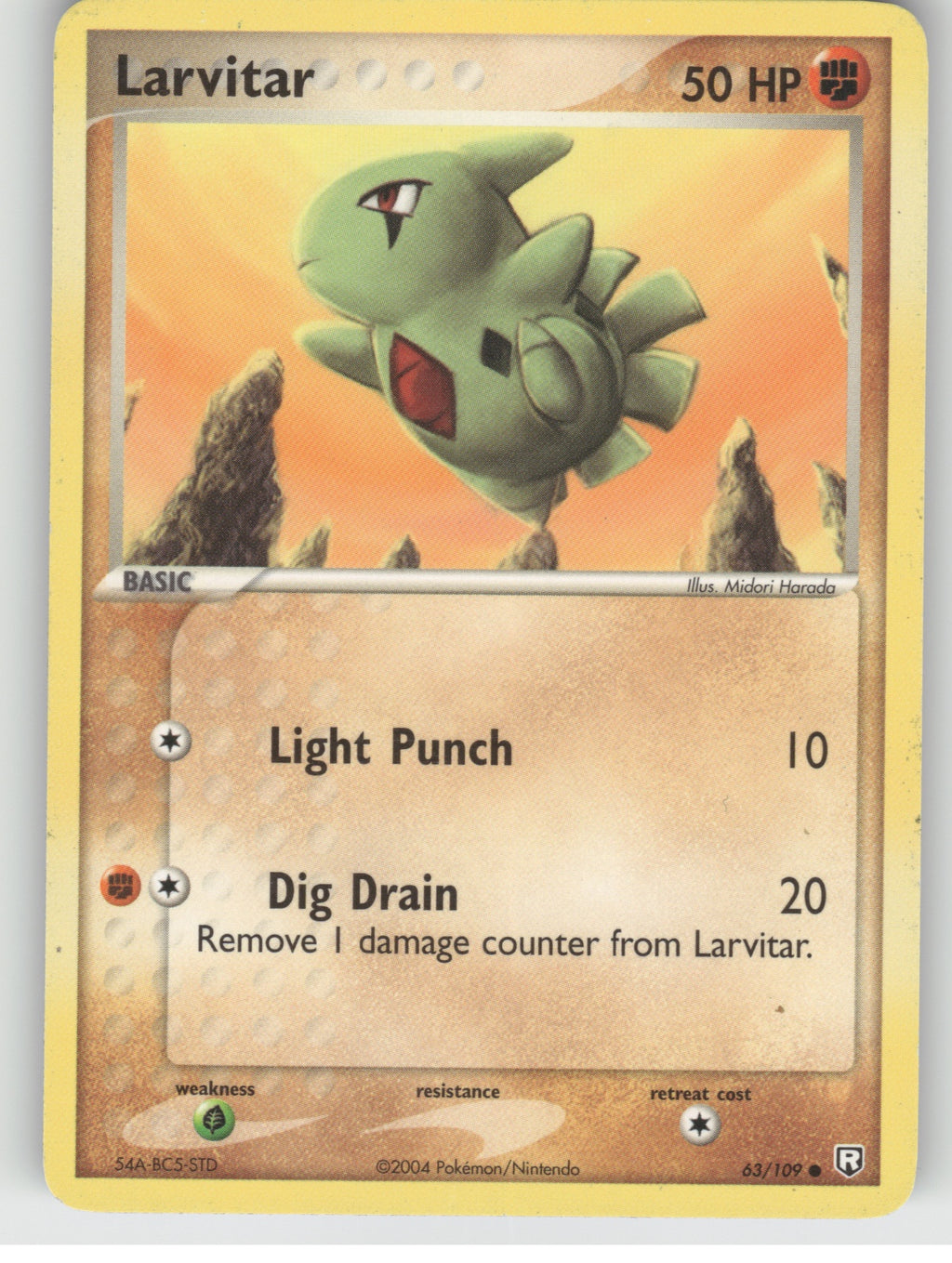 Larvitar - 063/109 Common EX Team Rocket Returns 63/109 NM