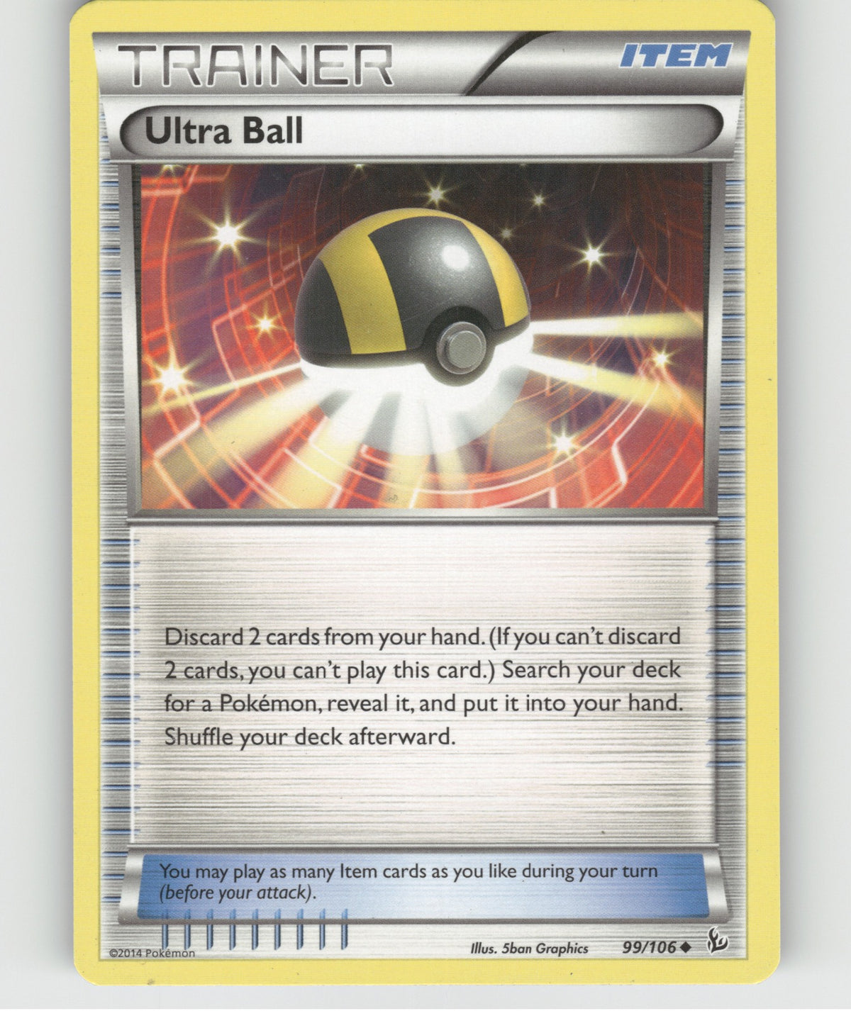 Ultra Ball Uncommon XY - Flashfire 99/106 NM