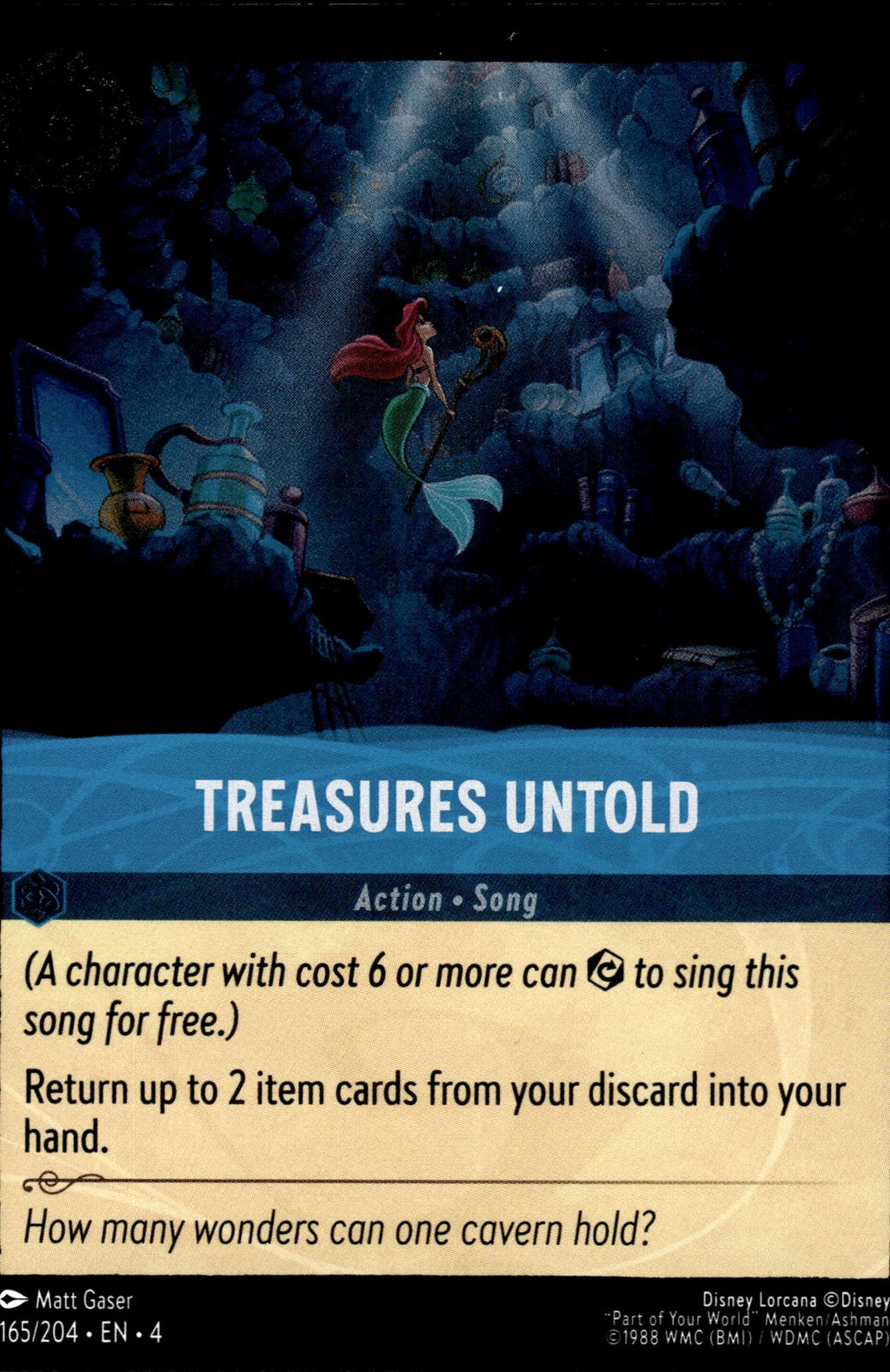 Treasures Untold Cold Foil Rare Ursula's Return 165/204 NM