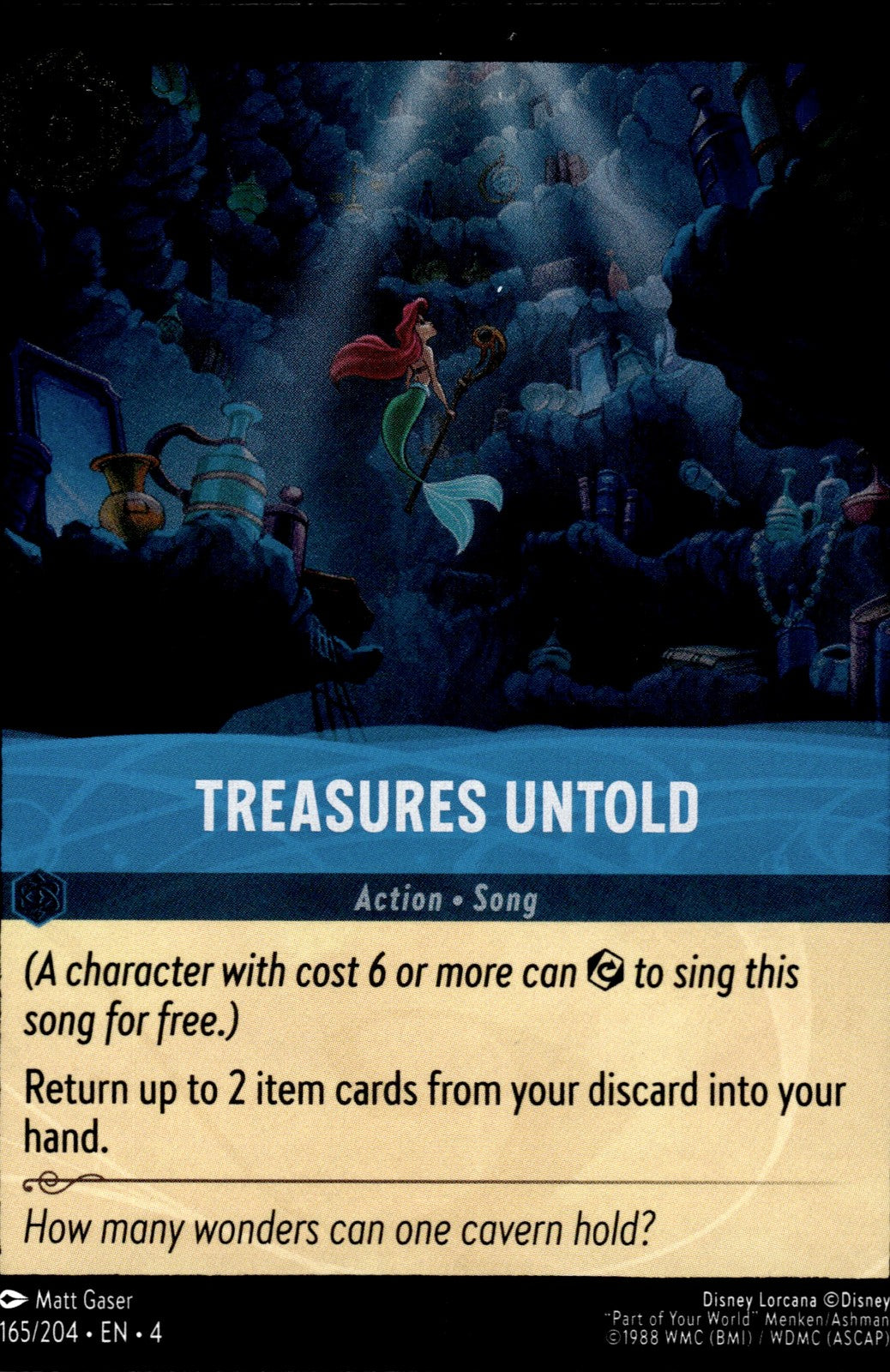 Treasures Untold Cold Foil Rare Ursula's Return 165/204 NM