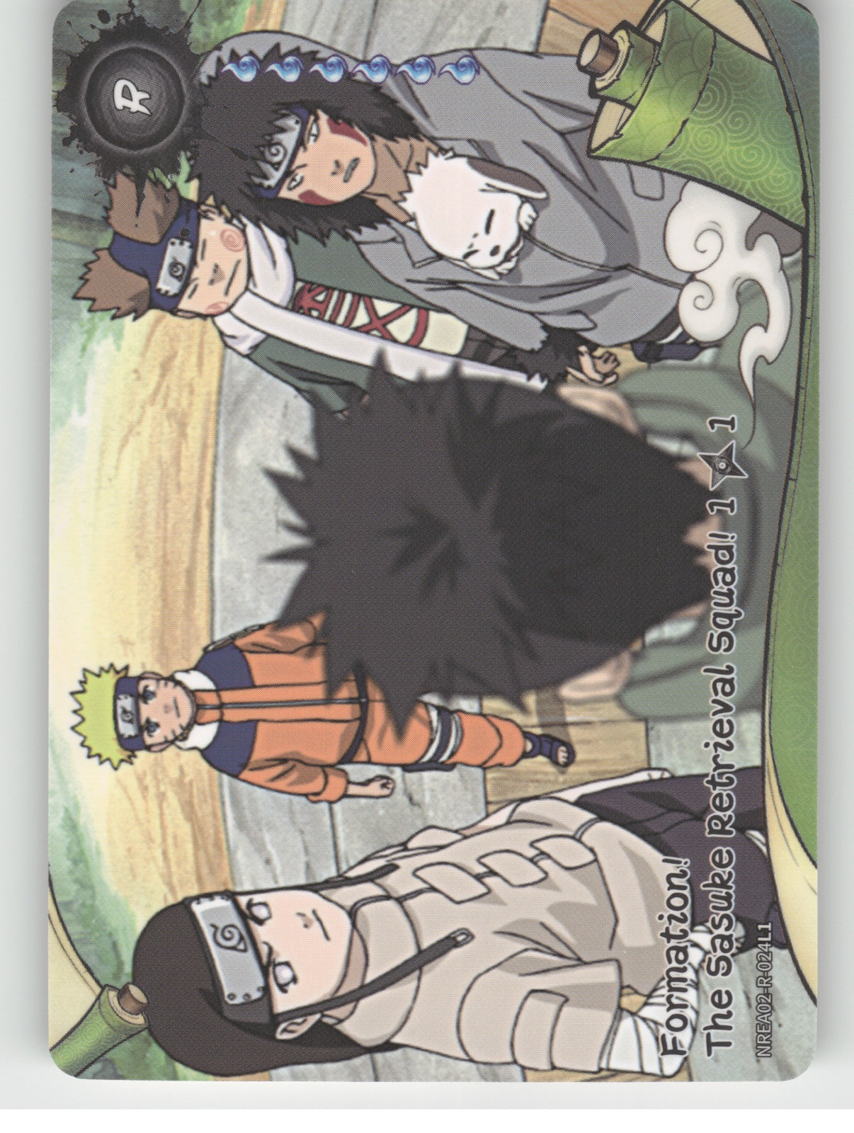 Formation! The Sasuke Retrieval Squad!\n1/1 Base R Earth Scroll Series 2 024L1 N front