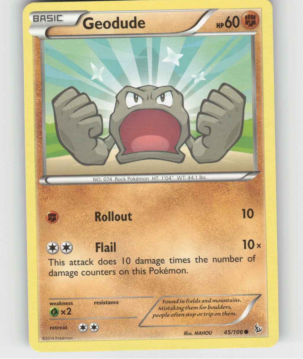 Geodude Common XY - Flashfire 45/106 NM