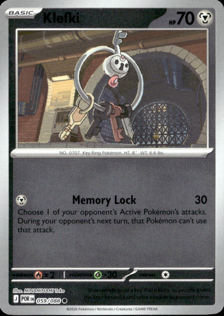 Klefki Reverse Holo Common ME03: Perfect Order 059/088 NM