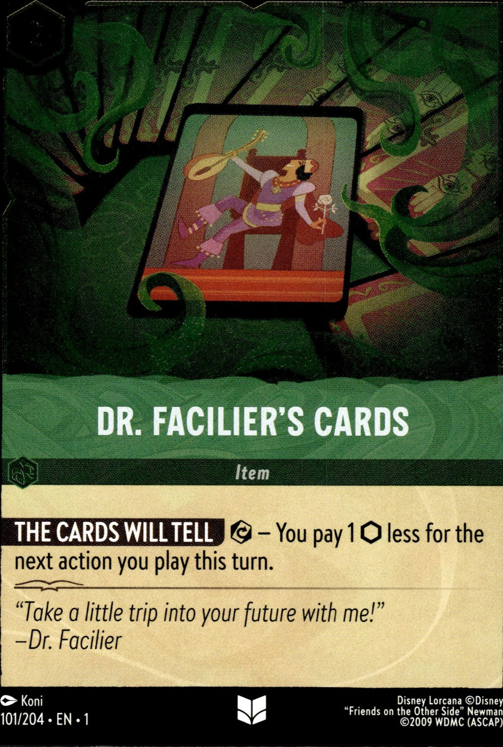 Dr. Facilier's Cards Cold Foil Uncommon The First Chapter 101/204 NM