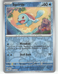 Squirtle - Reverse Holo Common SV: Scarlet & Violet 151 007/165 NM