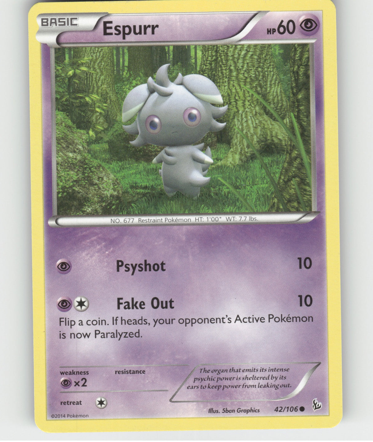 Espurr Common XY - Flashfire 42/106 NM