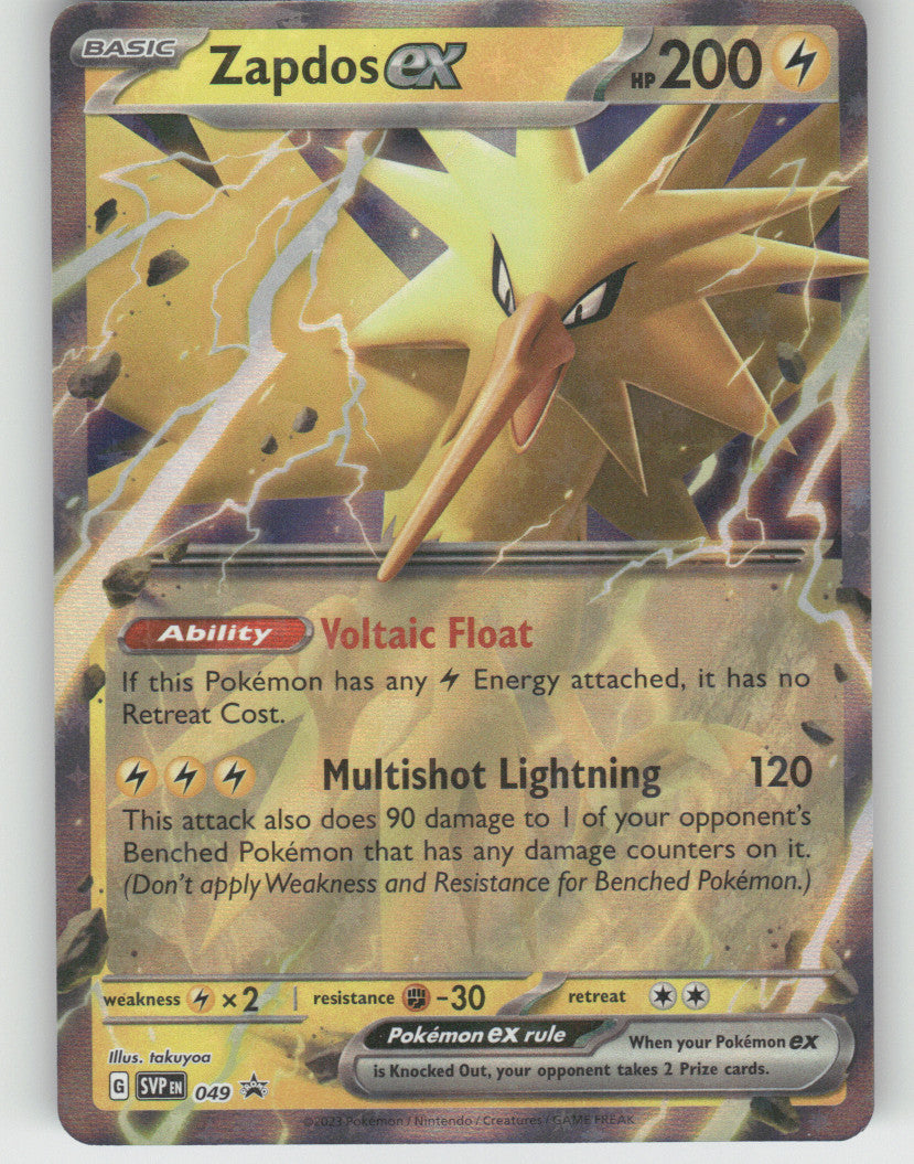 Zapdos ex - Holo Promo SV: Scarlet & Violet Promo Cards 049 NM