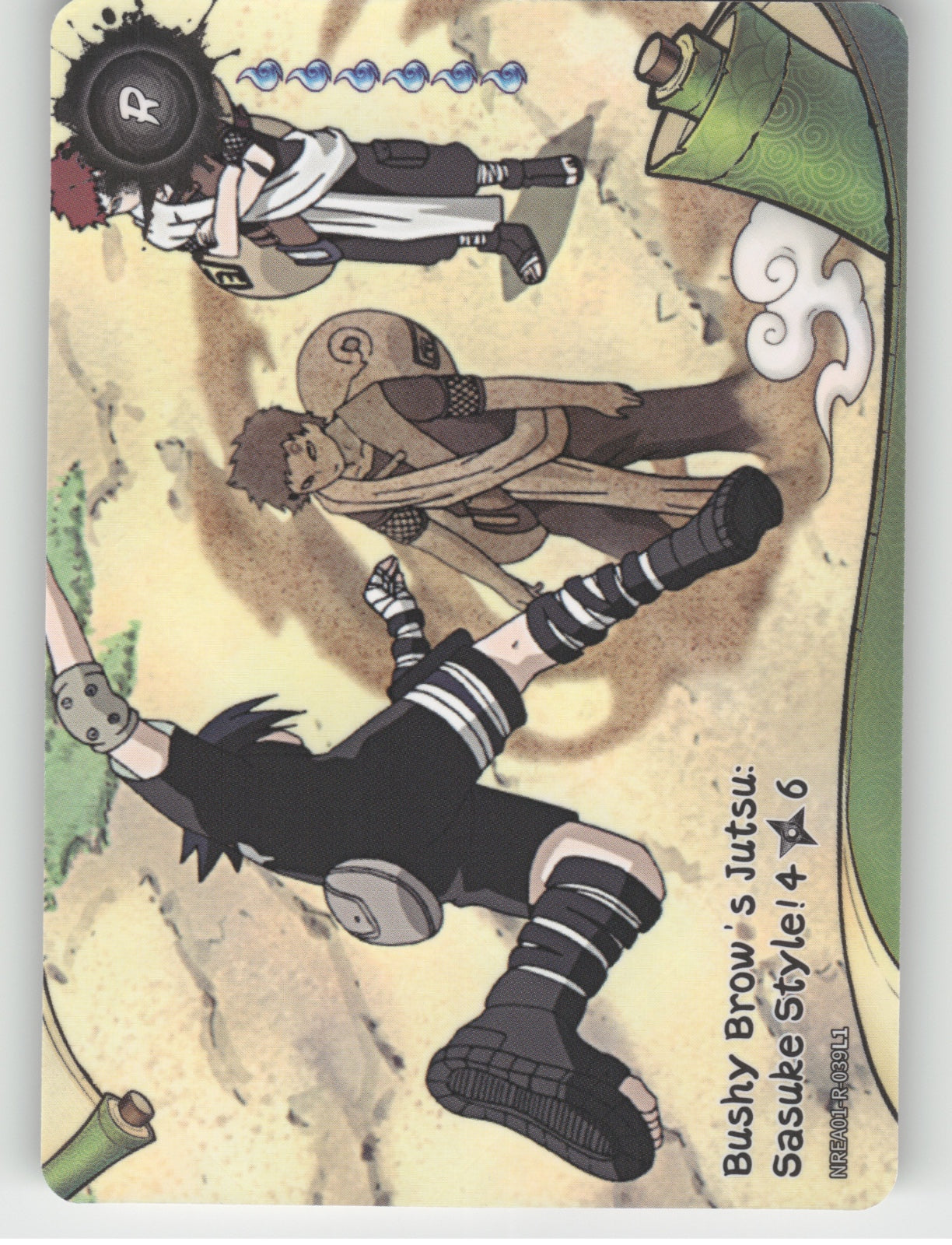 Bushy Brow'S Jutsu: Sasuke Style!\n4/6 Base R Earth Scroll Series 1 039L1 NM front
